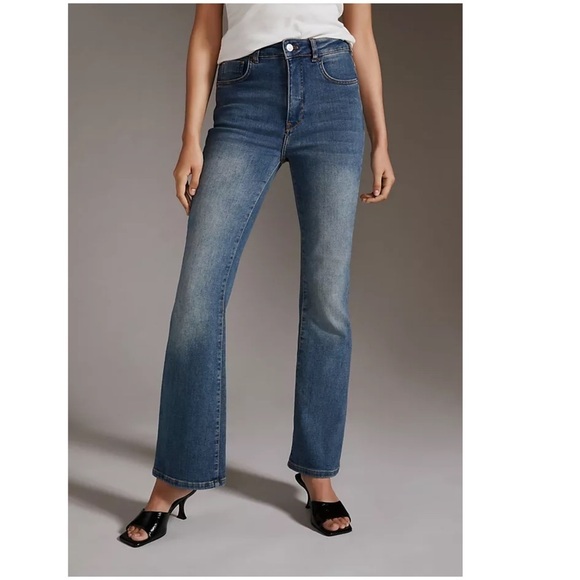 Anthropologie Pilcro the Icon Flare Jeans Size 23 Tall Medium Blue Denim Anthro - Picture 1 of 3